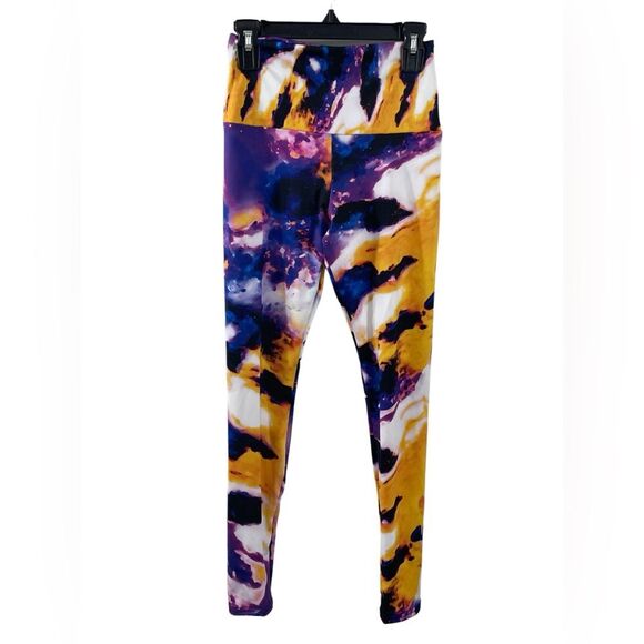 NEW Agstract Apparel Lotus Multi Color Leggings Size XS 7/8 Length - Picture 4 of 7
